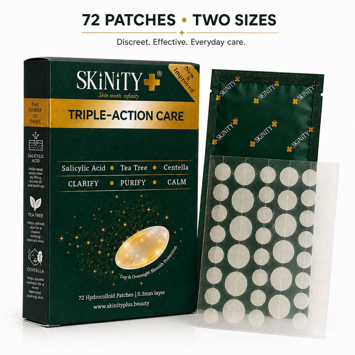 Skinity+ Gold Hydrocolloid Blemish Patch